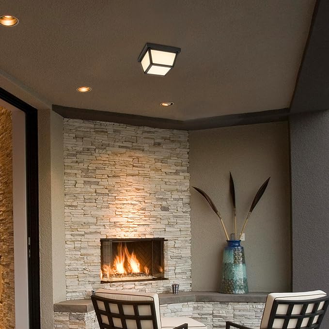 flush mount ceiling light patio