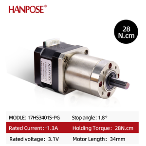 Hanpose มอเตอร์สเต็ป nema17 <span class=keywords><strong>17HS3401S</strong></span>-PG 1.3A 28N ซม. 12โวลต์ L2อัตราส่วนการชะลอตัว14-1 19-1ไฮบริดสเต็ปเปอร์มอเตอร์เกียร์ดาวเคราะห์ - Product Image 2