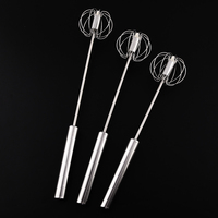 Batteur à main en acier inoxydable Offres Spéciales batteur à oeufs semi-automatique