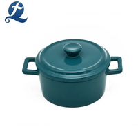 Casserole en grès émaillé avec couvercle, motif et couleur personnalisables, design classique, ustensiles de cuisine