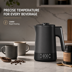 Factory Price 1.7L Portable Kettle With Digital Display 304 Stainless Steel for Home Use Water Boiler Kettle Factory Pr - Product Image 4