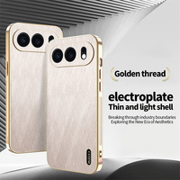 Coque de téléphone Lichicase avec protection d'objectif anti-rayures et dos texturé fil doré pour Honor 600 Lite 500 Smart Magic 8 Pro Air