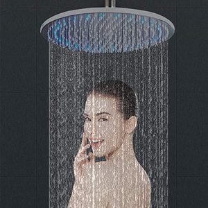 Sistema de Ducha Termostático de Latón Cromado Pulido, Totalmente Metálico, de Gran Flujo, Empotrado, con Cabezal de Ducha de Lluvia LED de 12 Pulgadas, Precio de Fábrica - Product Image 2