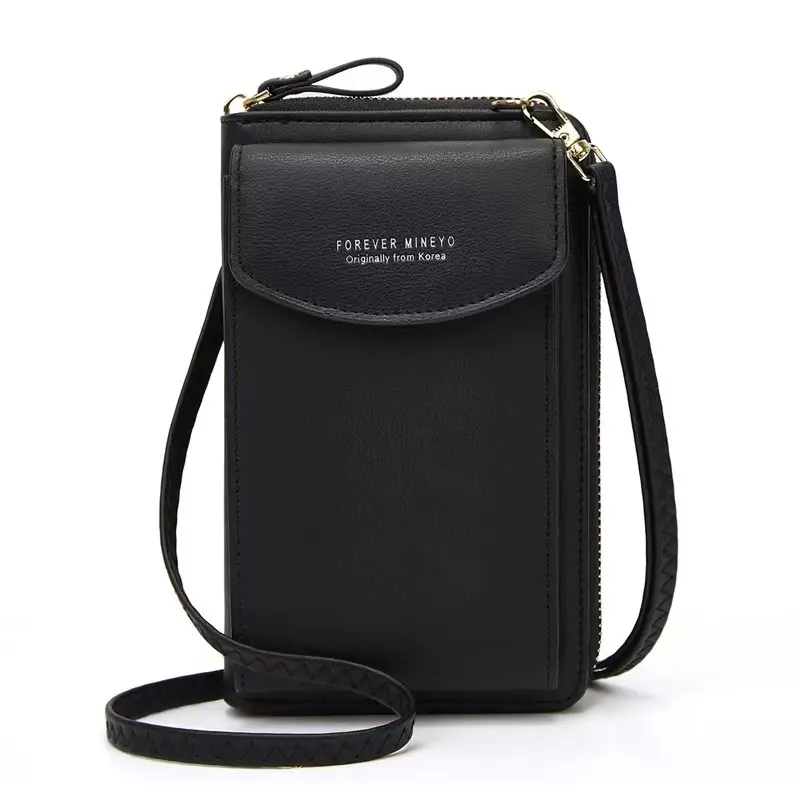 Ontwerp Beste Mode Draagbare Vrouwen Waterdichte Handtas Mobiele Telefoon Tassen Dames Lederen Sling Schouder Crossbody Tas