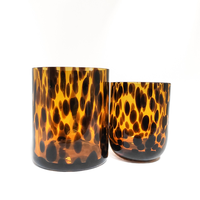 Support de bougie en verre électroplaqué élégant personnalisé, bougie parfumée, gobelet vide, pot en verre électroplaqué pour cadeaux