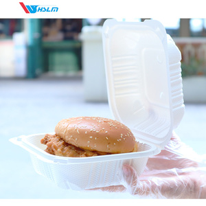 Contenedor de Alimentos Desechable de Plástico Rectangular de 8 Pulgadas Apto para Comida para Llevar de Restaurantes - Product Image 5