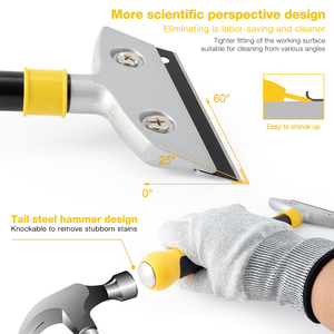 DIY Grade Multi-Purpose Razor Blade Scraper Tool 10 Extra Customizable OEM Support Blades <b>Floor</b>/Wall <b>Paint</b> Carbon Steel 30cm - Product Image 2