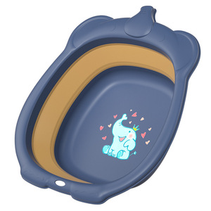 Foldable Apple Shaped Washbasin For Infants Toddler Baby Bath Multi Function Hanging Hand Washing Diaper Care 0-12 Months - Product Image 5
