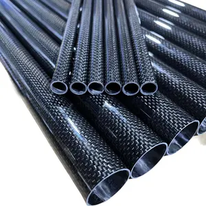 Fibre Carbon ống chất lượng cao với giá rẻ 3K sợi carbon Ống