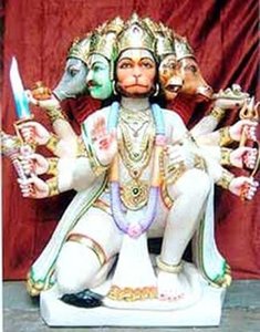 Beautiful Handmade Pure White Marble Durga Maa Setting On The <b>Lion</b> Nice Carving Full Decorate <b>Statue</b> Use Home Decoration Worship - Product Image 3
