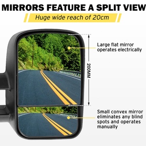 CNDE Espejos Retrovisores Extensibles de Alta Calidad para HILUX 2015-ON, Par Derecho Negro, VATM029A - Product Image 5