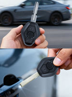 Coque de remplacement pour clé de voiture télécommandée SD pour BMW E38 E39 E46, système CAS, boîtier de clé télécommandée, clé sans clé HU92, coque de clé télécommandée