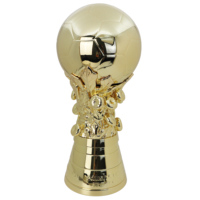 Fabricant chinois de trophées, trophée de football en métal sur mesure de grande taille 60 cm, or, sport, médailles, trophées et plaques