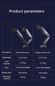 <span class=keywords><strong>Braccio</strong></span> Flessibile per <span class=keywords><strong>Monitor</strong></span> LCD LED Supporto per Computer <span class=keywords><strong>PC</strong></span> <span class=keywords><strong>Braccio</strong></span> Singolo per <span class=keywords><strong>Monitor</strong></span> da Scrivania - Product Image 5