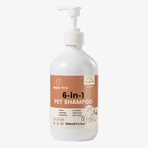 Đảm bảo chất lượng nhiều loại nước hoa Dog Cat grooming 6-in-1 dừa chống nấm PET làm sạch & tắm dầu gội đầu