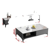 Meuble TV moderne avec tiroirs, petit centre de divertissement avec étagères de rangement ouvertes, table console multimédia pour chambre à coucher, salon