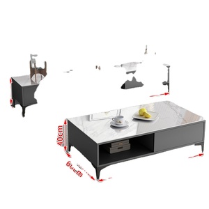 Meuble TV moderne <span class=keywords><strong>avec</strong></span> tiroirs, petit centre de divertissement <span class=keywords><strong>avec</strong></span> étagères de rangement ouvertes, table <span class=keywords><strong>console</strong></span> multimédia pour chambre à coucher, salon - Product Image 2