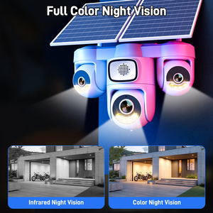 Cámara Solar 4G con SIM de 9MP, Triple Lente, 3 PTZ, Batería de 12000mAh, Grabación de Video 24/7, Visión Nocturna en Color, Cámara Inalámbrica Solar - Product Image 5