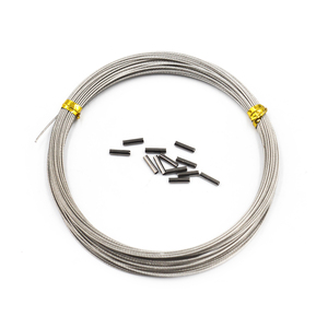 Haute qualité 10m 60LBS <span class=keywords><strong>brochet</strong></span> pêche Leader plate-forme <span class=keywords><strong>fil</strong></span> en acier inoxydable avec manchon flottant pour rivière lac ruisseau pêche - Product Image 1