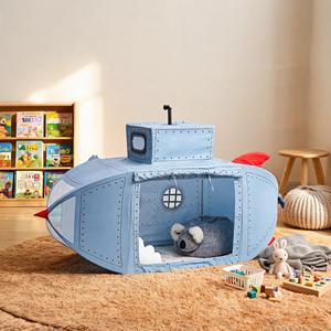 Carpa de Juego Infantil con Forma de <span class=keywords><strong>Submarino</strong></span>, Casa de Juegos Interior con Ventana para Niños, Venta al Por Mayor - Product Image 2