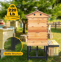 Anpassbarer Faltbarer Bienenstock-Ständer Robuste Metall-Bienenstockbasis für die Imkerei