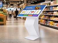 Kiosque d'information à écran tactile sur pied 32 pouces pour l'enregistrement en milieu hospitalier, LCD interactif en libre-service
