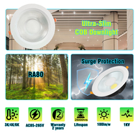 15W 20W 30W Led Cob Downlight encastré intérieur Down Light Spotlight 6500K 9w 12w Led Plafonnier Spot