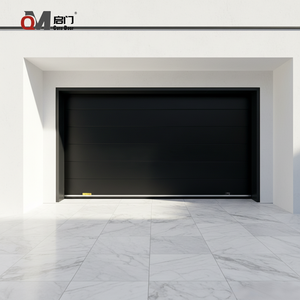 Portes de garage sectionnelles électriques isolées automatiques modernes personnalisées QIMEN, à double paroi, en acier moussé, résistantes au vent - Product Image 2