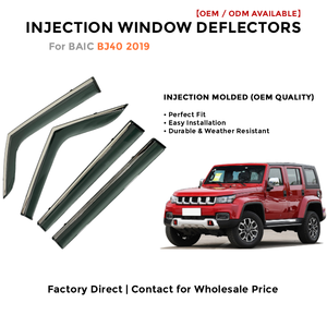 Déflecteurs de fenêtre latérale pare-pluie pour Toyota LC200 2008-2019 accessoires auto - Product Image 2