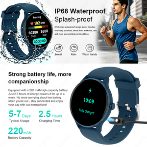 Smartwatch BWZ216 per Uomo e Donna con Funzione di Risposta alle Chiamate, Monitoraggio della Frequenza Cardiaca e del Sonno, Fitness Tracker Impermeabile per Android e iOS - Product Image 5