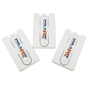 Porte-cartes de téléphone portable en silicone de haute qualité, écologique, économique, avec support adhésif - Product Image 3