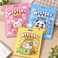Sachets d'emballage plastique thermoscellables personnalisés, colorés, à trois soudures latérales, pour mini-jouets, objets de collection, cadeaux mystères et bonbons