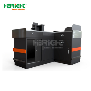 Mostrador de Caja de Acero Inoxidable, Tamaño Personalizado, Mostrador de Punto de Venta para Supermercado o Tienda de Conveniencia - Product Image 1