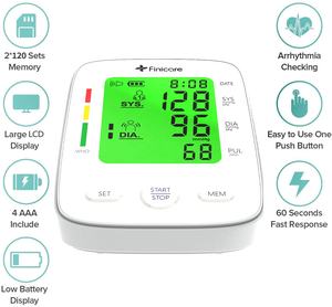 스마트 혈압계 상완형 혈압계 대형 LCD 디스플레이 무선 혈압계 - Product Image 2