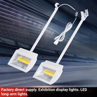 Projecteur LED à bras long 110V 240V, idéal pour les publicités murales de fond et les stands d'exposition de bijoux, lampe d'exposition 100W 70W
