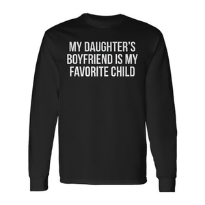 Camiseta de manga larga con estampado de My Daughters Boyfriend Is My Favorite Child - Product Image 3