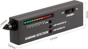 Testeur de diamants professionnel Moissic, détecteur de pierres précieuses, stylo de vérification de diamants haute précision, boîte plaquée argent 925 pour bijoutiers - Product Image 5