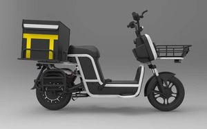Dos baterías de litio 48V 20Ah alimentado entrega eléctrico de la motocicleta para comida rápida y pizza - Product Image 2