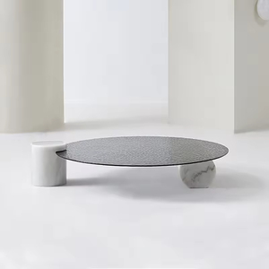 Mesa de <span class=keywords><strong>Centro</strong></span> de Vidrio de Lujo Nórdico Moderno con Certificación CE de la UE, Mesa de <span class=keywords><strong>Centro</strong></span> de Alta Gama para Hoteles, Apartamentos Familiares y Villas - Product Image 4