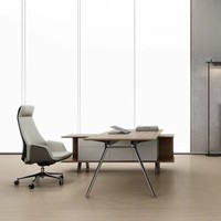 Ensemble de mobilier de bureau moderne et contemporain Table d'ordinateur en bois pour PDG Bureau de direction