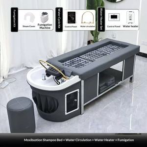 Table de massage multifonction professionnelle avec rangement pour salon de coiffure, spa et relaxation - Product Image 4