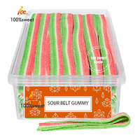 Bandes de ceinture colorées en vrac pour poudre aigre bonbons gommeux à la réglisse vente en gros