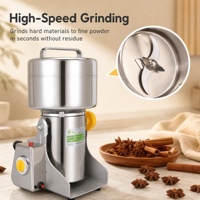 Machine à moudre électrique pour épices, herbes et grains de café en acier inoxydable 220V, outil de cuisine domestique