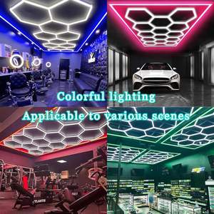 Lumière hexagonale LED 220V 110V AC <span class=keywords><strong>Power</strong></span> Detailing Light pour atelier bureau salle de sport hôtel - Product Image 6