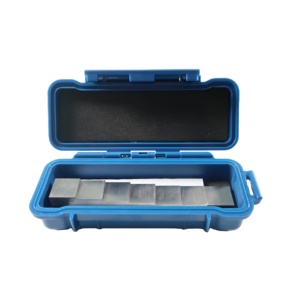 Bloc de calibration en forme de coin à 7 niveaux (1-10 mm) pour jauge d'épaisseur ultrasonique, en acier inoxydable 304, avec étui de transport et certificat - Product Image 3
