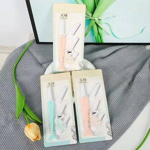 Yuhuan Manual Hair Removal <b>Razor</b> Stainless Steel <b>Blade</b> For Bikini Underarm Leg Shaving Mixed Color Plastic Handle - Product Image 3