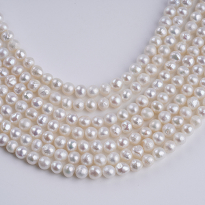 <span class=keywords><strong>Perles</strong></span> d'eau douce naturelles <span class=keywords><strong>pas</strong></span> chères, <span class=keywords><strong>grossiste</strong></span>, <span class=keywords><strong>perles</strong></span> rondes blanches AK de 4-5 mm - Product Image 3