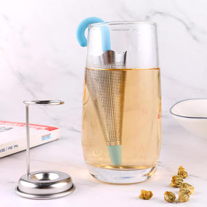 Vente chaude Feuilles Boule De Thé En Acier Inoxydable Silicone Filtre Infuseur À Thé Forme De Parapluie Infuseur À Thé - Product Image 5