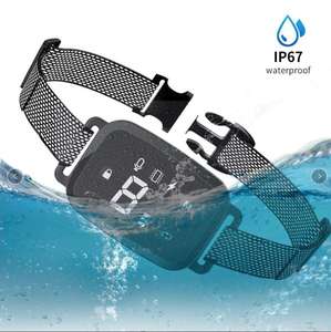 Vente en gros de <span class=keywords><strong>prix</strong></span> le plus bas <span class=keywords><strong>collier</strong></span> antichoc pour chien de dressage <span class=keywords><strong>collier</strong></span> antiaboiement à affichage numérique HD avec ruban en nylon à tricoter - Product Image 3