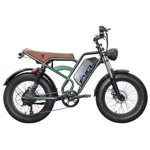 2024新しいデザインの電動自転車48V750W1500W電動自転車20インチファット電動自転車スチールフレームEバイクモンキーバイク男性用